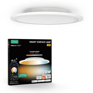 Near Safety Mark Wi-fi Round White Ceiling Light (Tunable White) 28W